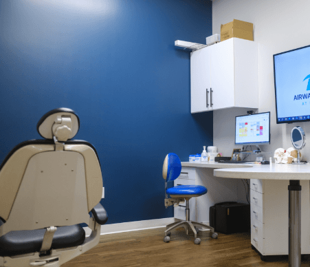 Orange athletic mouthguard and carrying case