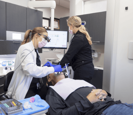 Animated teeth with dental crown compared to other types of dental restorations