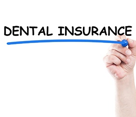 Dental insurance underlined in blue