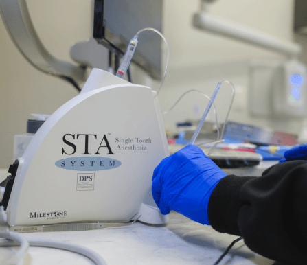 Woman calling her Mankato emergency dentist