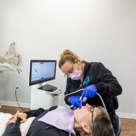 Inside of dental office being built